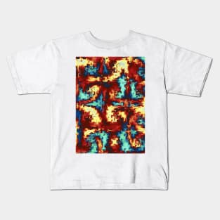 fire and ice pattern Kids T-Shirt